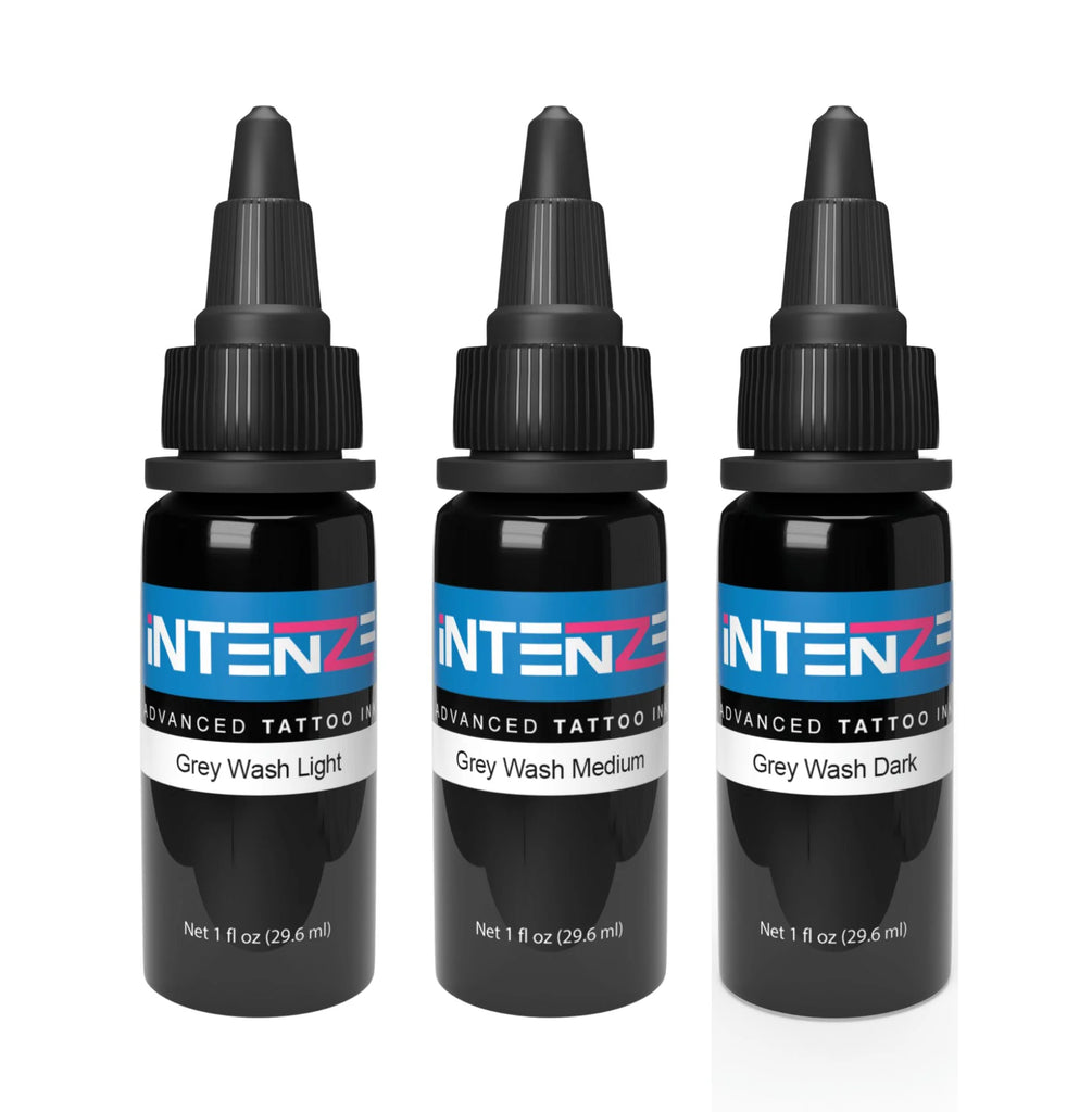 Intenze Gray Wash Tattoo Ink Kit - 4oz Intenze Gray Wash Tattoo Ink Kit - 4oz