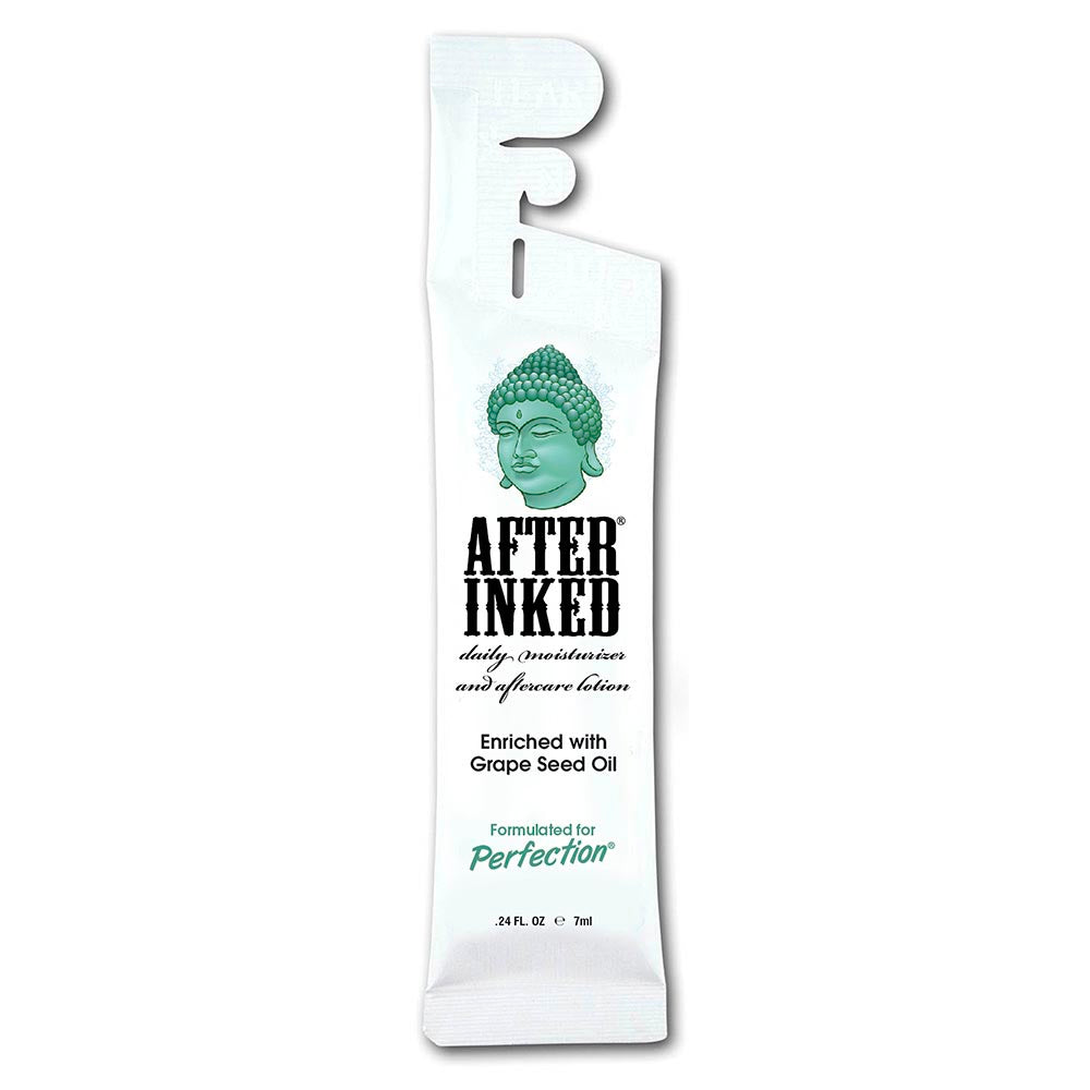 After Inked Tattoo Moisturizer & Aftercare Lotion 7ML Pillow Pack After Inked Tattoo Moisturizer & Aftercare Lotion 7ML Pillow Pack