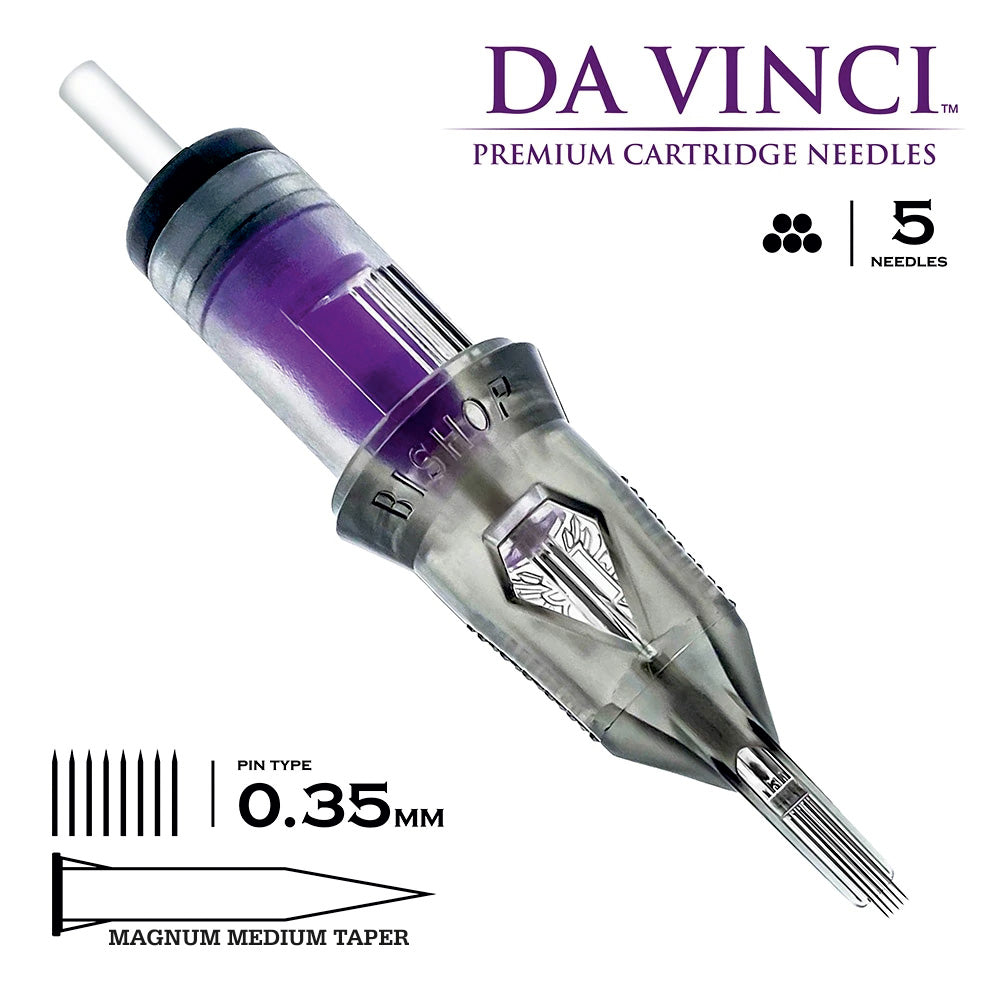 Bishop Da Vinci V2 Magnum Cartridge Tattoo Needles - Medium Taper Bishop Da Vinci V2 Magnum Cartridge Tattoo Needles - Medium Taper