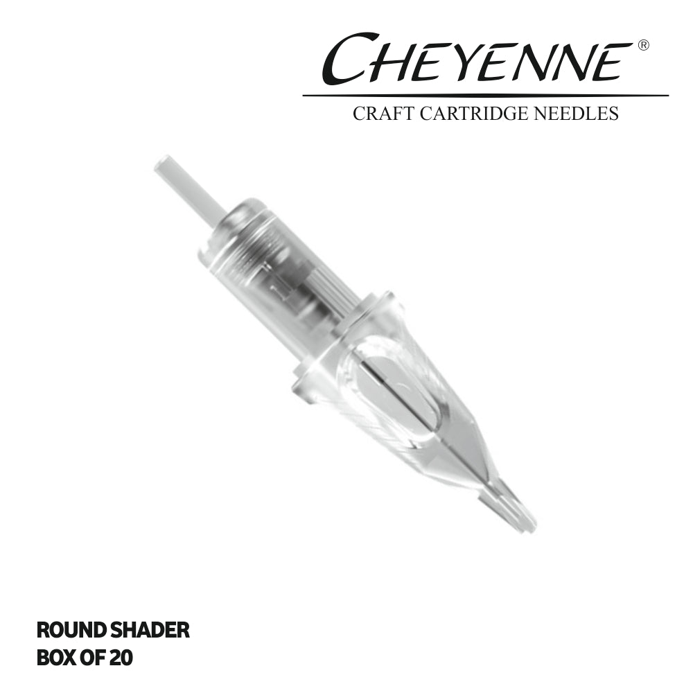 Cheyenne Hawk Craft Cartridge Tattoo Needles - Box of 20 - Round Shader
