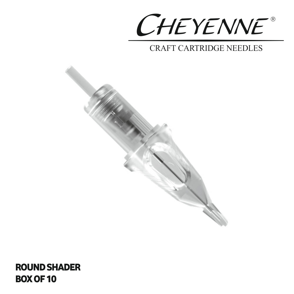 Cheyenne Hawk Craft Cartridge Tattoo Needles Box of 10 - Round Shader Cheyenne Hawk Craft Cartridge Tattoo Needles Box of 10 - Round Shader