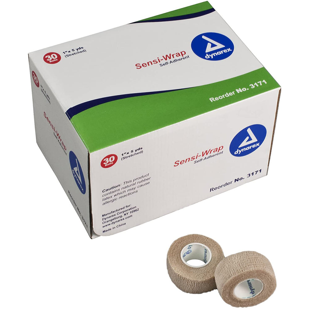 Dynarex Sensi-Wrap Self-Adherent Bandage Rolls Tan - 1 Box Dynarex Sensi-Wrap Self-Adherent Bandage Rolls Tan - 1 Box