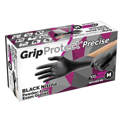 GripProtect_Precise_Black_Nitrile_Powder_Free_Exam_Gloves_Medium_2402 GripProtect_Precise_Black_Nitrile_Powder_Free_Exam_Gloves_Medium_2402