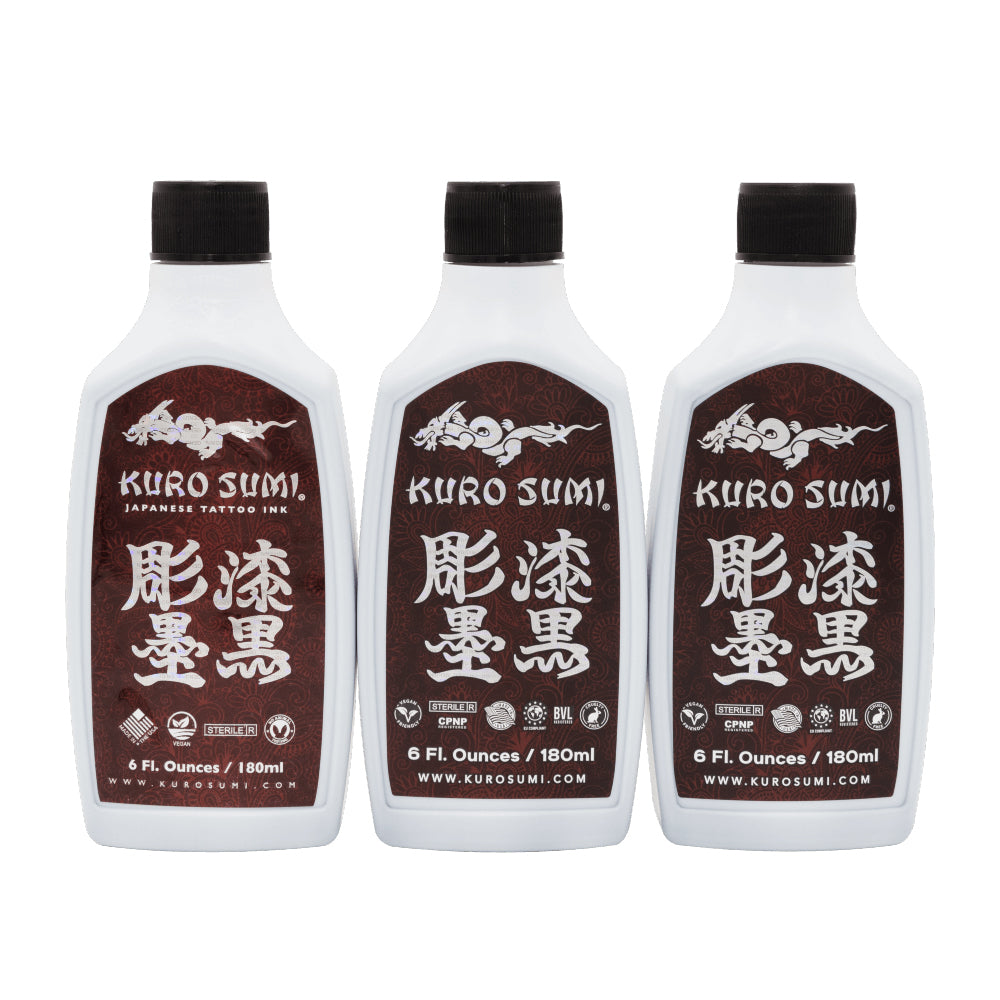 Kuro Sumi Lining & Shading Tattoo Ink Set