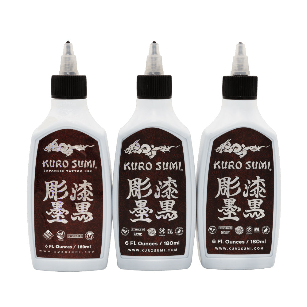 Kuro_sumi_lining_shading_tattoo_ink_with_caps