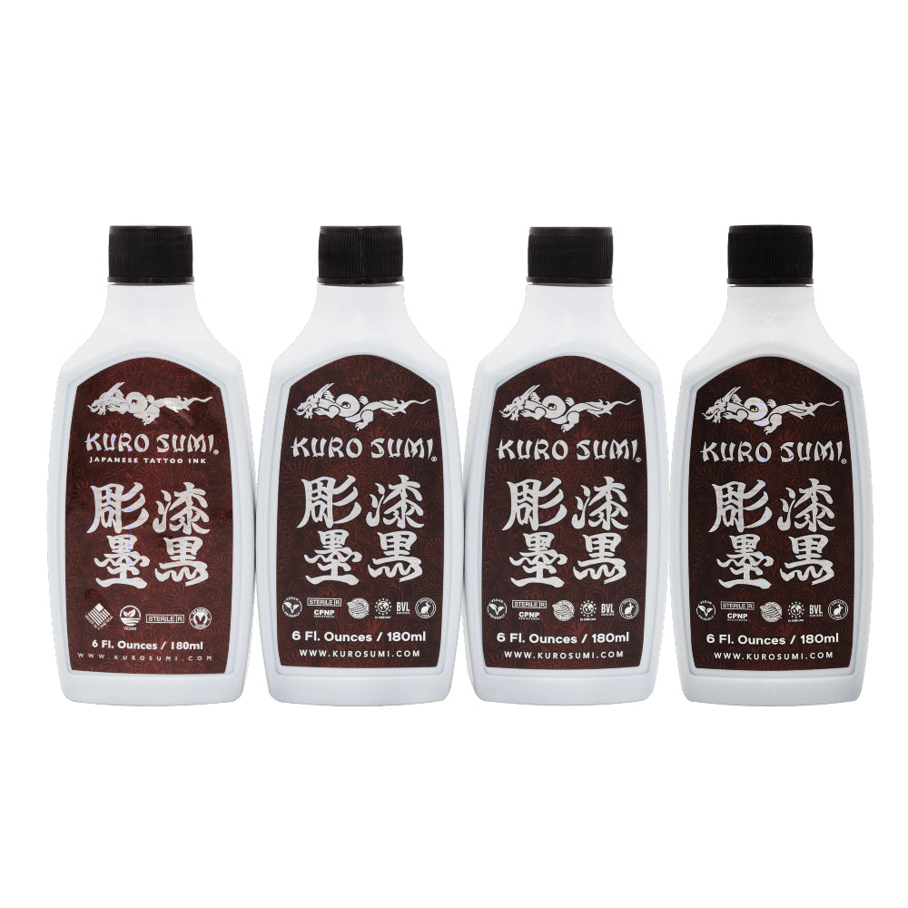 Kuro Sumi Zhang Po Greywash Shading Tattoo Ink Set