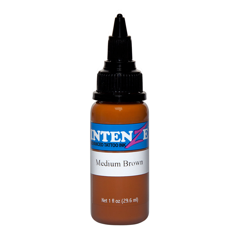 Intenze Medium Brown Tattoo Ink - 1oz Intenze Medium Brown Tattoo Ink - 1oz