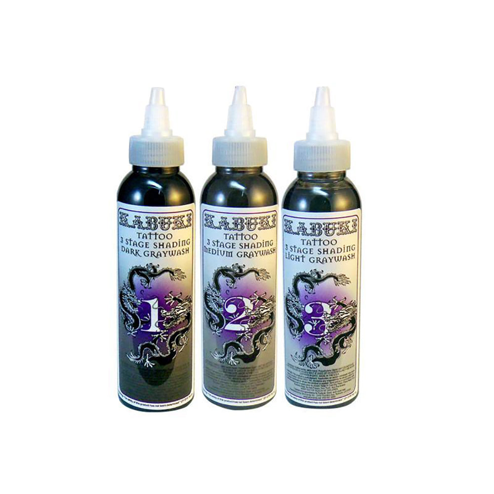 Skin Candy Kabuki Black Graywash Tattoo Ink Set