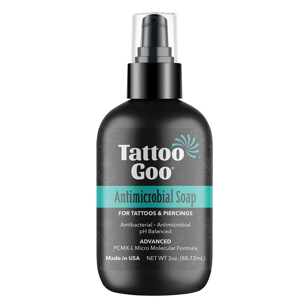 Tattoo Goo Deep Cleansing Soap Piercing Aftercare 3oz Foam New formula Tattoo Goo Deep Cleansing Soap Piercing Aftercare 3oz Foam New formula