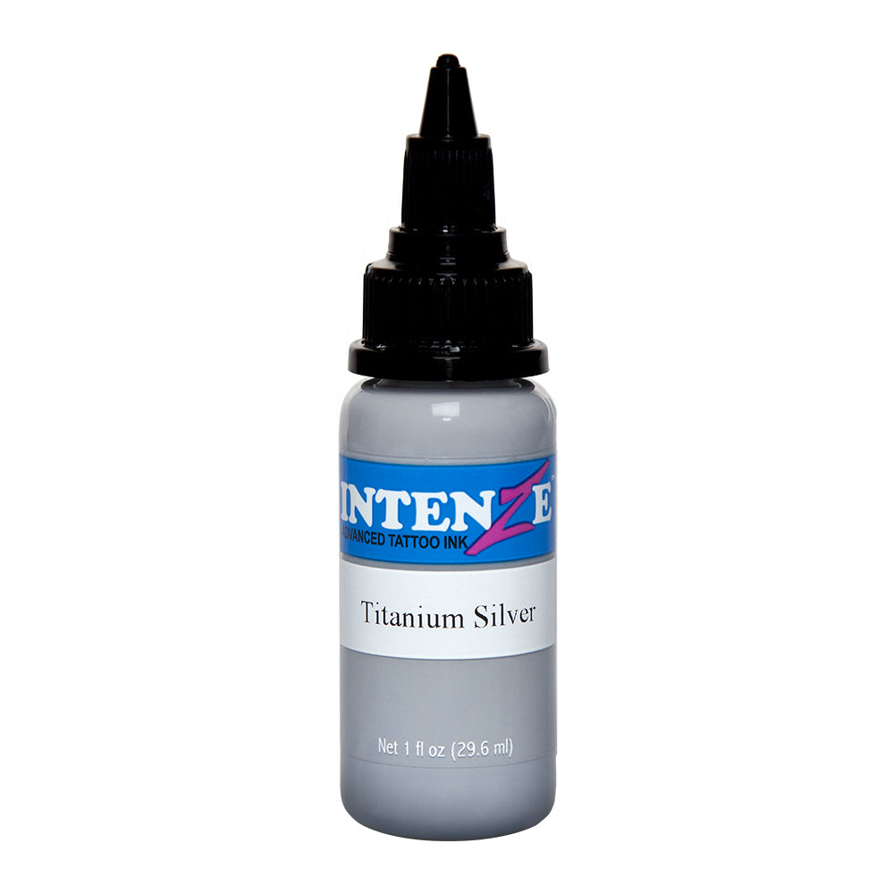 Intenze Titanium Silver Tattoo Ink - 1oz Intenze Titanium Silver Tattoo Ink - 1oz