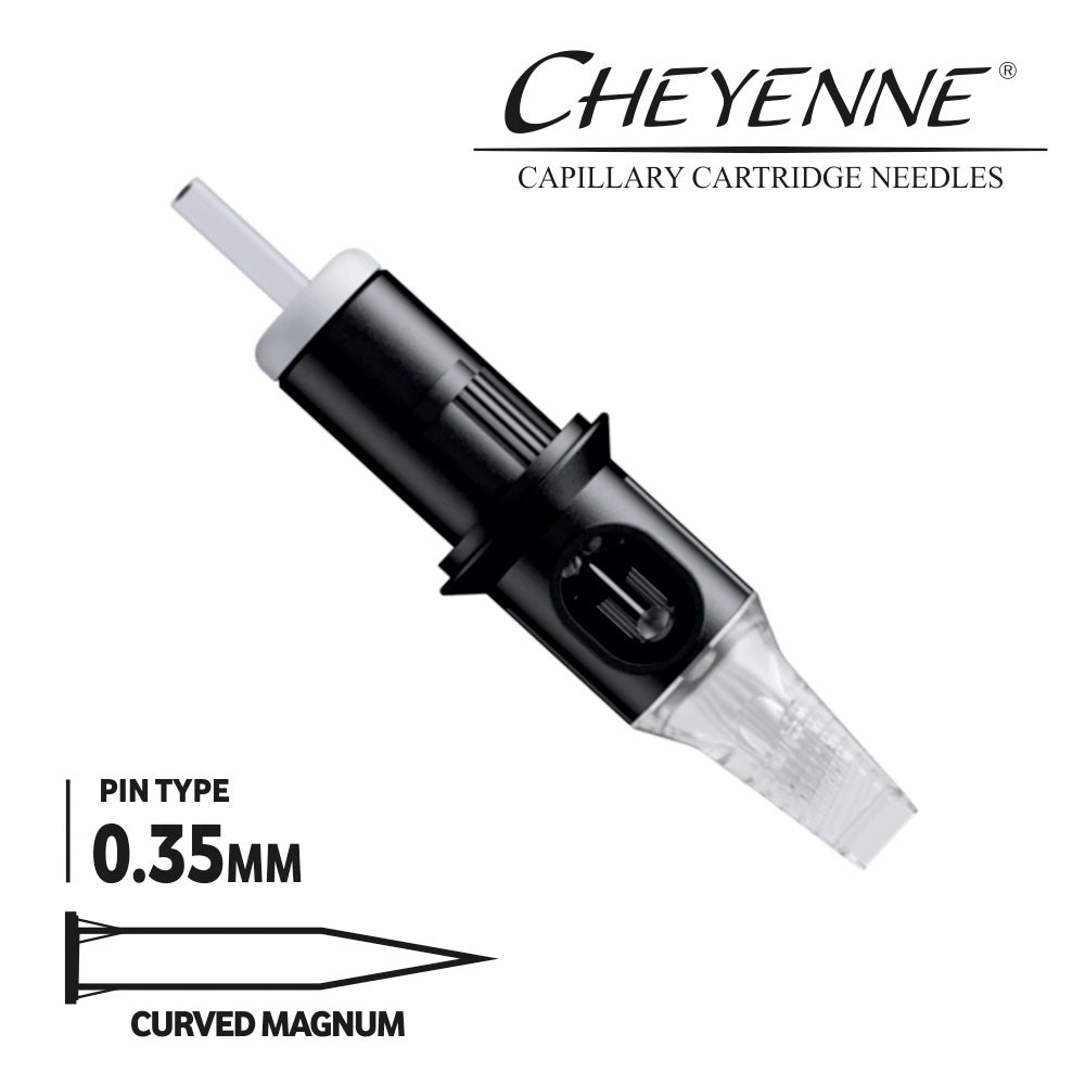 Cheyenne Capillary Cartridge Tattoo Needles - Curved Magnum -Box of 20