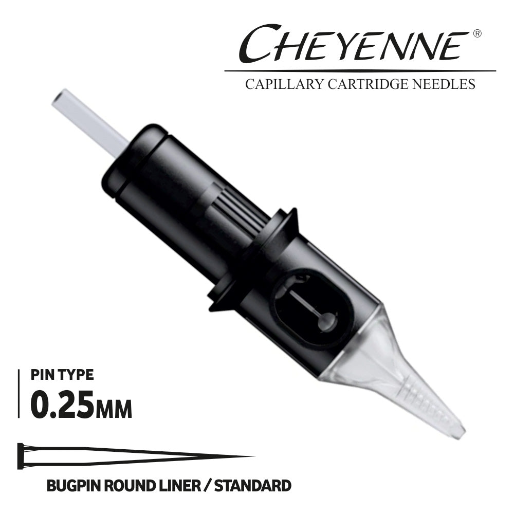 Cheyenne Capillary Cartridge Needles - Round Liner -Box of 20 Cheyenne Capillary Cartridge Needles - Round Liner -Box of 20