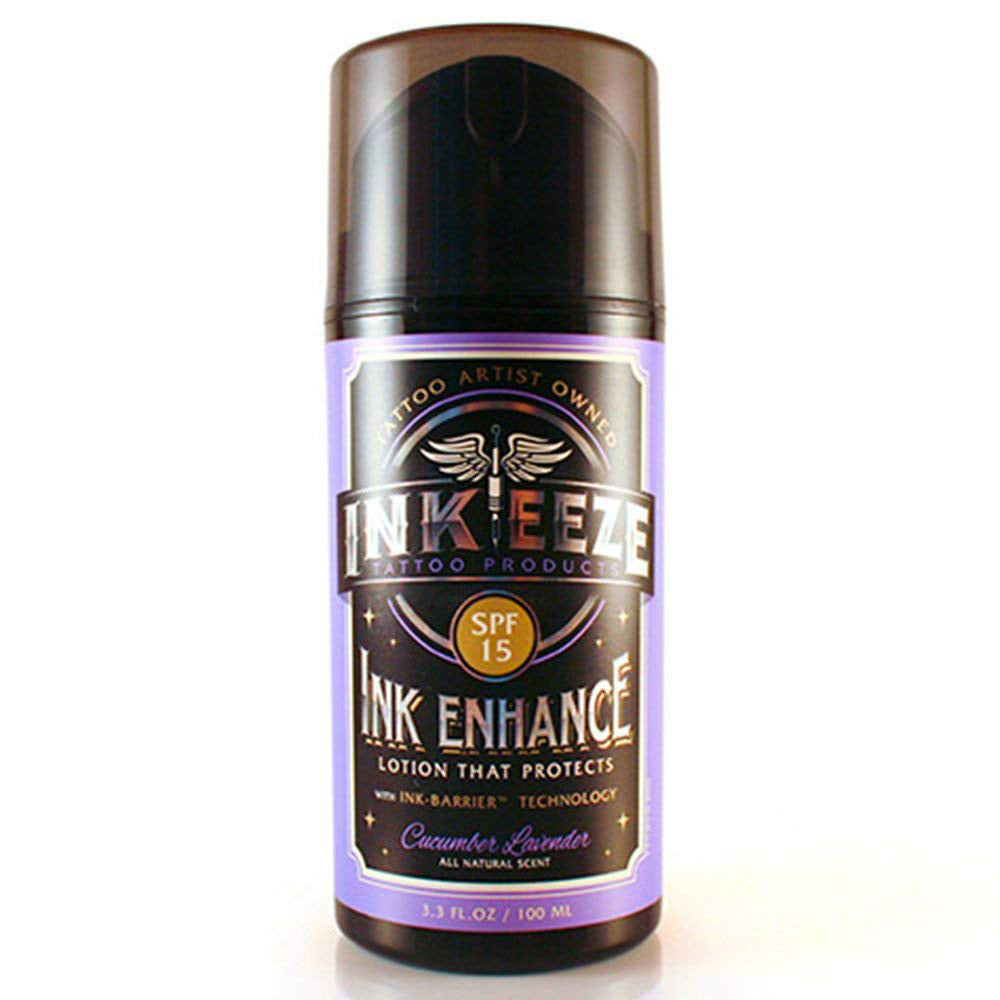INKEEZE Enhance Daily Tattoo Moisturizing Lotion SPF15 Cucumber Lavender 3.3oz INKEEZE Enhance Daily Tattoo Moisturizing Lotion SPF15 Cucumber Lavender 3.3oz