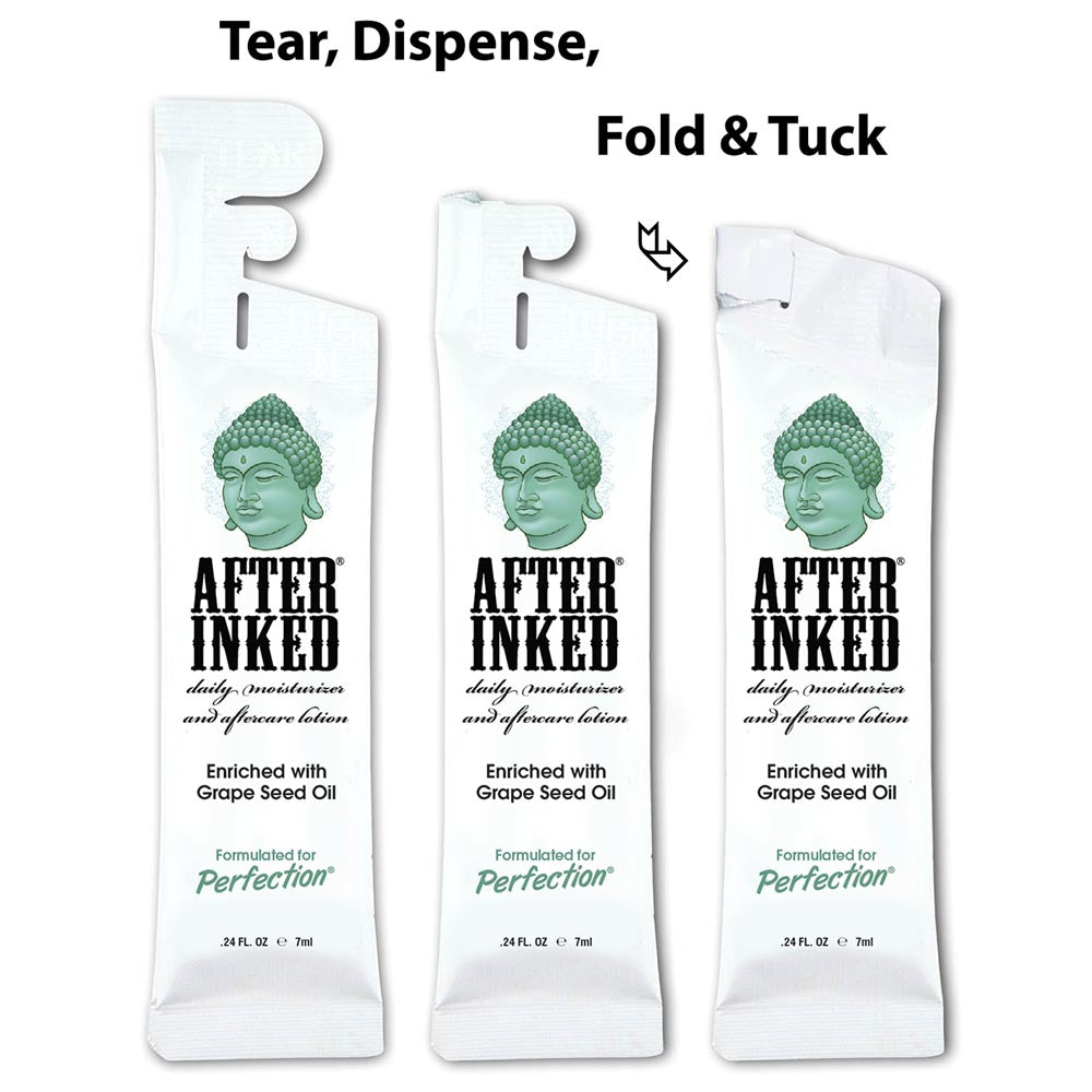 After Inked Tattoo Moisturizer & Aftercare Lotion 7ML Pillow Pack