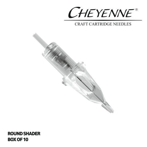Cheyenne Hawk Craft Cartridge Tattoo Needles Box of 10 - Round Shader