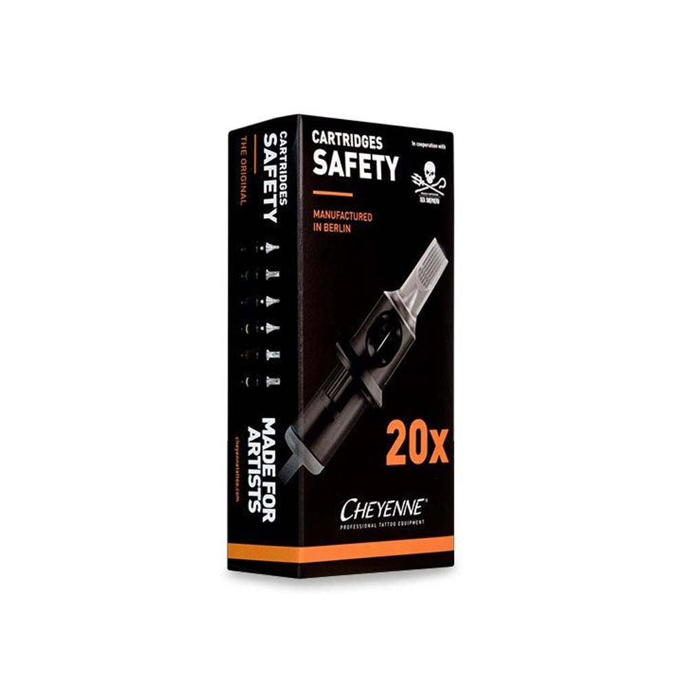 Cheyenne Hawk Safety Cartridge Tattoo Needles Box of 20 - Curved Magnum