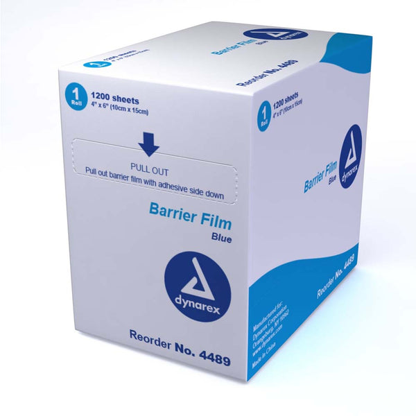 Dynarex Dental Barrier Films 4" x 6", 1200 Per Box