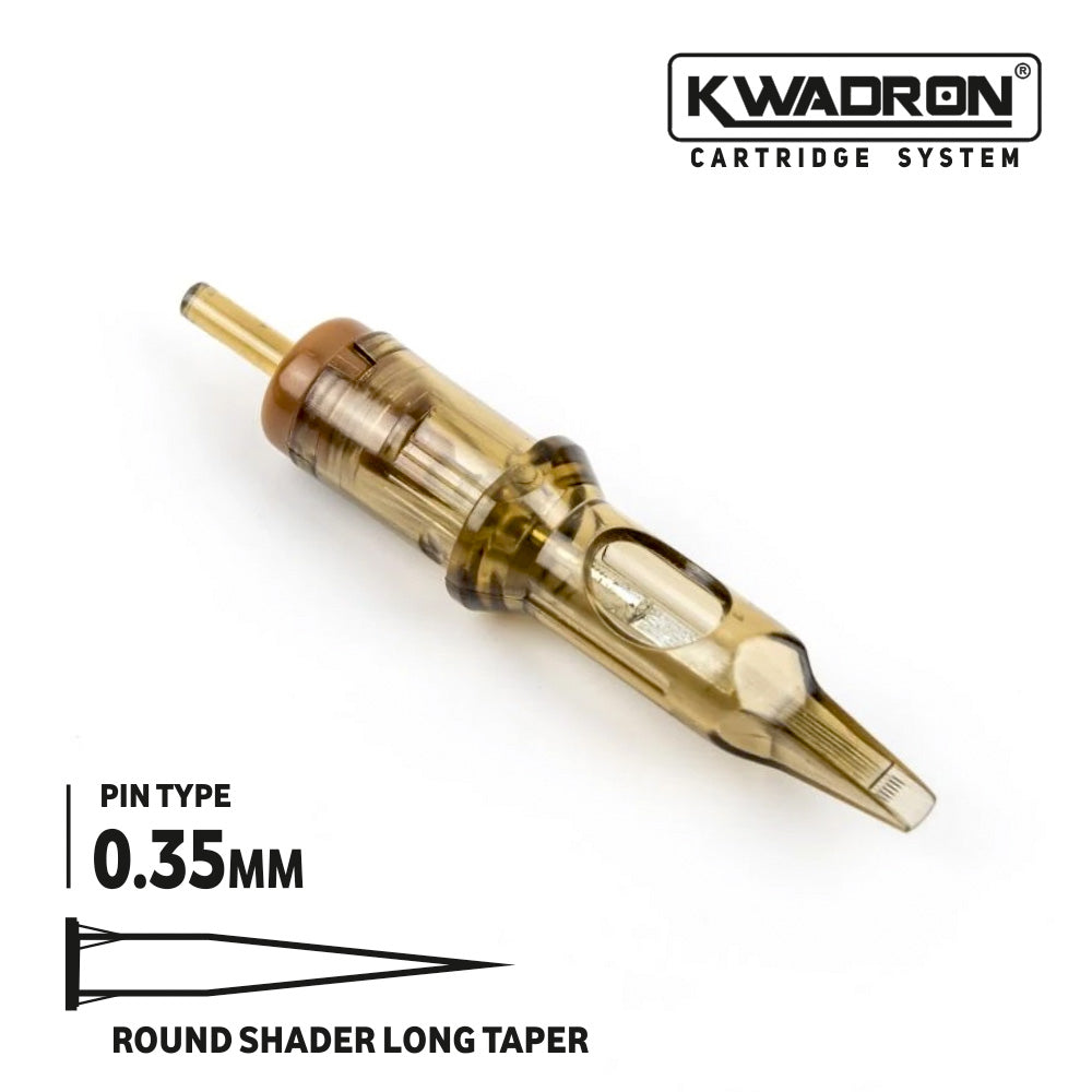 Kwadron Cartridge Round Shader Needles - Box of 20 35/9RSLT