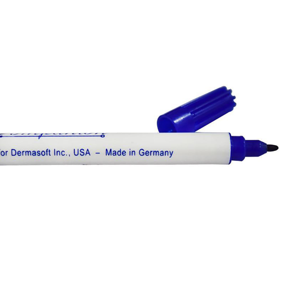 Tattoo Skin Scribe Pen Marker Dual Tip Blue 1 or 5 - Hildbrandt