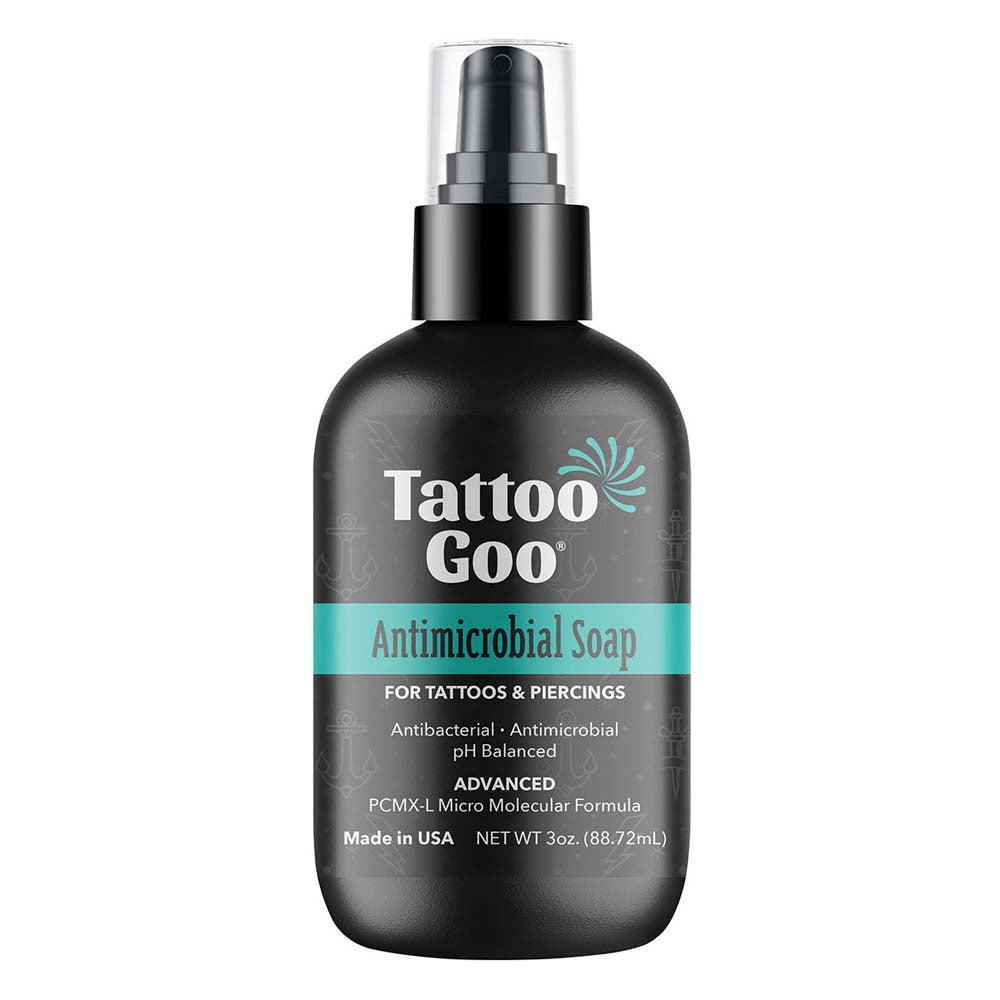Tattoo Goo Blue Wave Cleansing Solution Saline Spray & Rinse For