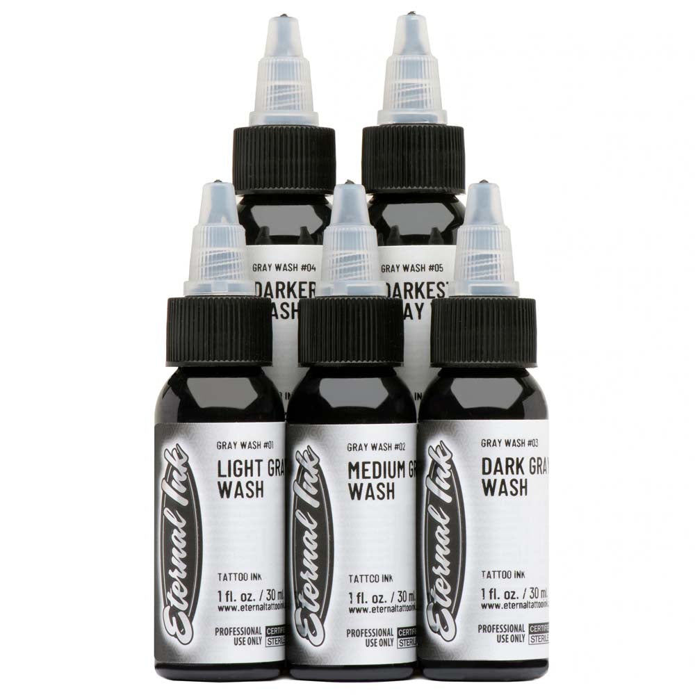 World Famous Five-Stage Shading Set, 1oz - Tattoo Ink