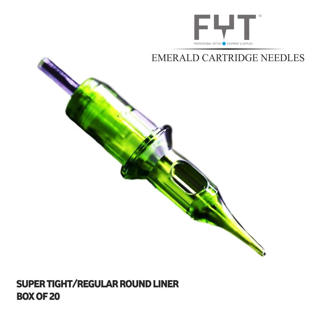 FYT Emerald Cartridge Round Liner V2 Tattoo Needle Box of 20