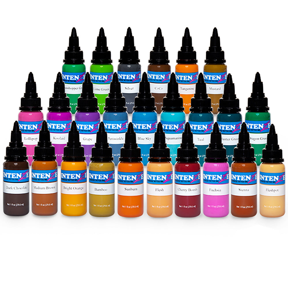 1 oz. Intenze Tattoo Ink Set – 25 Colors